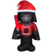 Star Wars Airblown Inflatable Lighted Darth Vader with Santa Hat and Ugly Sweater - 3.5-ft