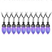 Gemmy Lightshow 10-Count 126-in Twinkling Purple LED Christmas String Lights