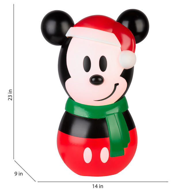Projecteur de lumière de Noël pour table, Disney, Mickey Mouse, 6,6 po,  multicolore 116346
