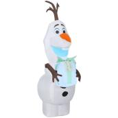 Airblown Frozen Inflatable Lighted Olaf with Gift - 4-ft