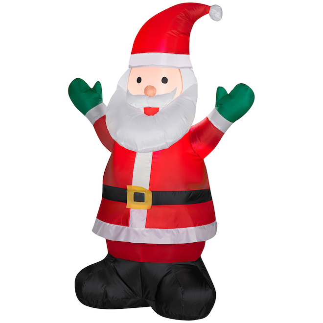 Gemmy Airblown Inflatable Lighted Santa - 4-ft