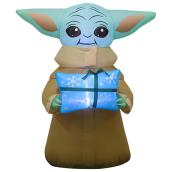 Yoda gonflable illuminé avec cadeau Airblown Star Wars, 3,5 pi
