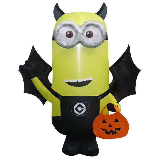 Universal Pictures Inflatable Minion Bat for Halloween LED 3.51-ft ...