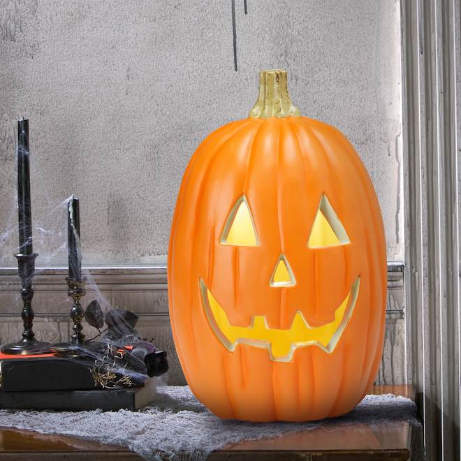 CELEBRATIONS BY L&CO Halloween Pumpkin Jack-O-Lantern 16-in 551567