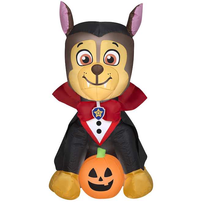 Nickelodeon Paw Patrol Illuminated Airblown Inflatable Chase with Jack-O-Lantern