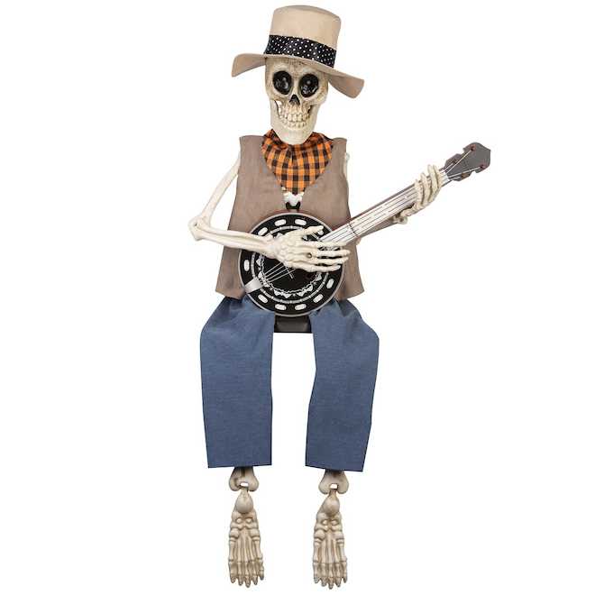 CELEBRATIONS BY L&CO Animated Skeleton Playing Banjo