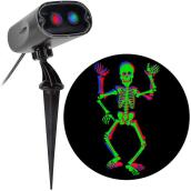 Célébrations BY Landon & Co. Black Stake LED Skeleton Halloween Decoration Projector