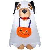 Célébrations BY Landon & Co. White Ghost Dog LED 3-ft H Inflatable Halloween Decoration