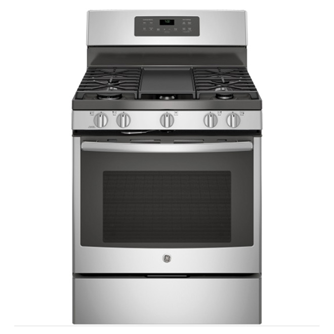 ge free standing gas convection range