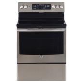Cuisinière à convection électrique de GE Appliances, autoportante, 5 pi³, ardoise