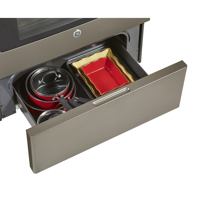 GE Appliances Electric Convection Range - Freestanding - 5-cu ft - Slate