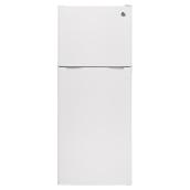 GE Top-Freezer Apartment-Size 2 Vegetable Crisper Drawers Refrigerator - 24-in - 11.55-cu ft - White