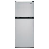 GE Top-Freezer Refrigerator - 2 Freezer Door Bins - 24-in - 11.6-cu ft - Stainless Steel