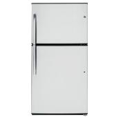 GE Top-Freezer Refrigerator - 33-in - 21.2-cu ft - Stainless Steel