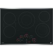 GE Profile Electric Cooktop with 5 Elements - 30-in - Stainless Steel