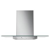 Hotte cheminée, plaque en verre, 350 PCM, 30