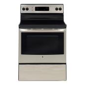 Cuisinière électrique autoportante, 5 pi³, 30", acier inoxydable