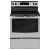 GE Appliances Self-Cleaning Electric Range - Hot Surface Indicator - 5-cu ft - 30-in - Stainless Steel