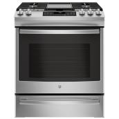Slide-In Gas Range - Self-Clean - 30" - 5.6 cu. ft - SS