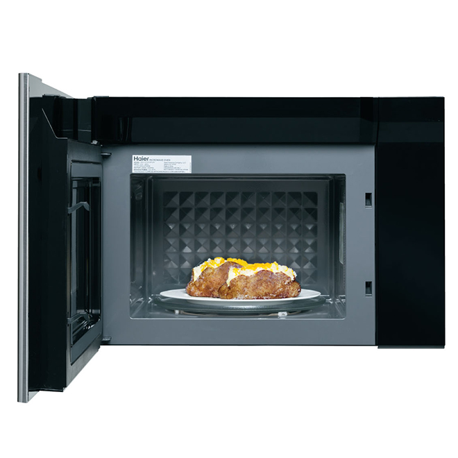 GE Haier LED Over-the-Range Microwave - 1000 W - 1.4-cu ft - Stainless Steel