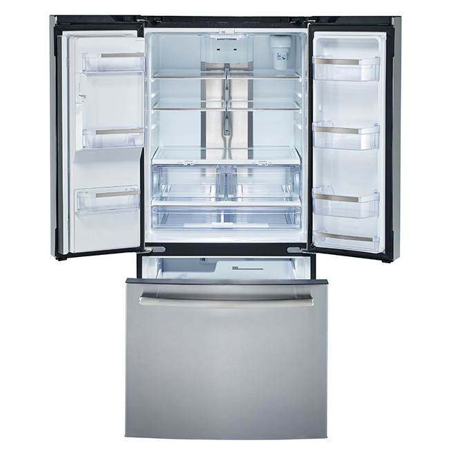 GE Profile French Door Refrigerator - 33-in - 17.6-cu ft - Stainless Steel
