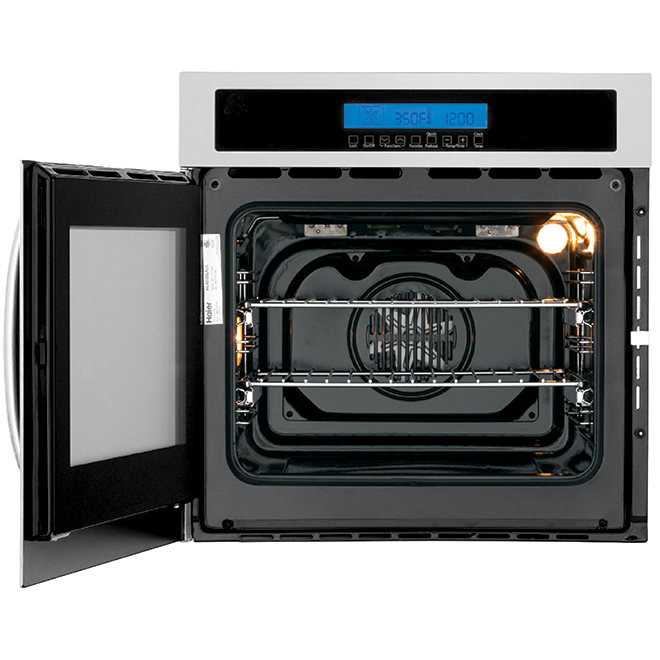 HAIER 24" Convection Wall Oven Left Hinge 2.0 cu. ft. SS