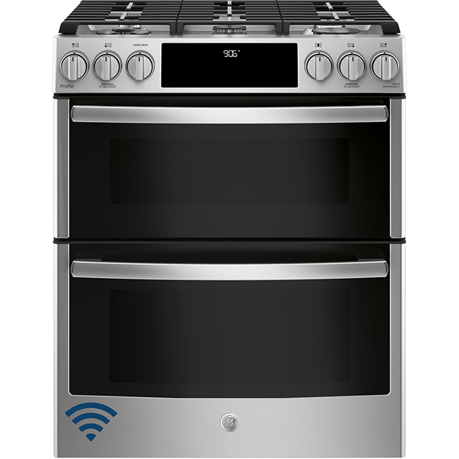 GE PROFILE Slide-In Gas Range with Chef Connect - 6.7 cu. ft. - SS