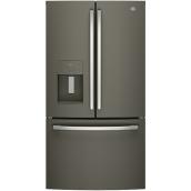 GE French Door Refrigerator - 36-in - 25.5-cu ft - Slate