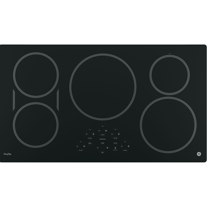 GE Profile Induction Cooktop with Bridge Element - 36-in - Black