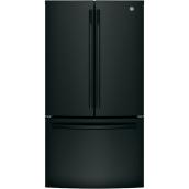 GE French Door Refrigerator - 36-in - 26.7-cu ft - Black