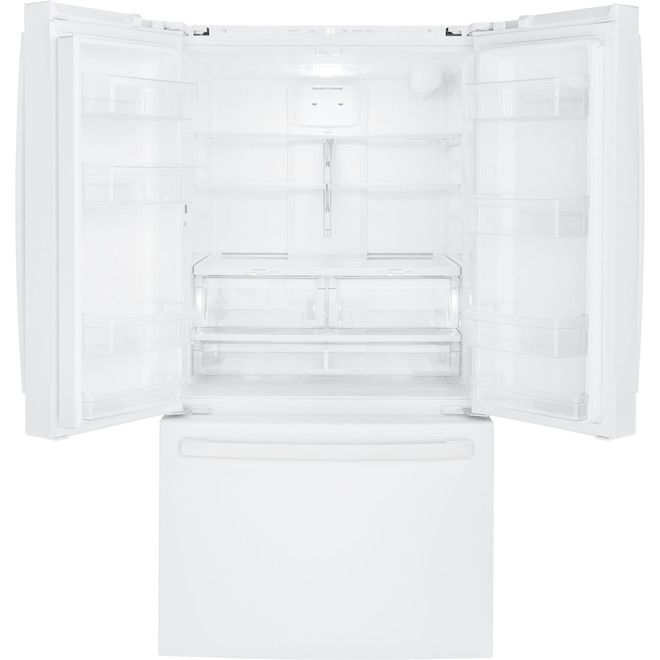 GE French Door Refrigerator - 36-in - 26.7-cu ft - White