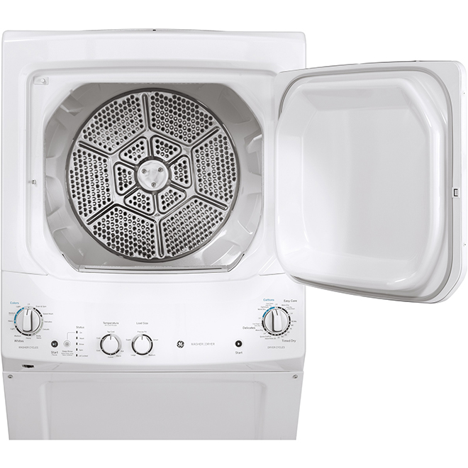 GE Gas Laundry Center - 2.3 and 4.4-cu ft - 27-in - White