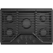 GE Gas Cooktop - 5 Burners - 30-in - 15,000 BTU - Black