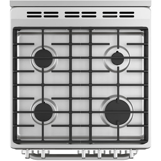 Haier Profile Gas Range - Freestanding - Self Cleaning - Stainless Steel - 4 Burners