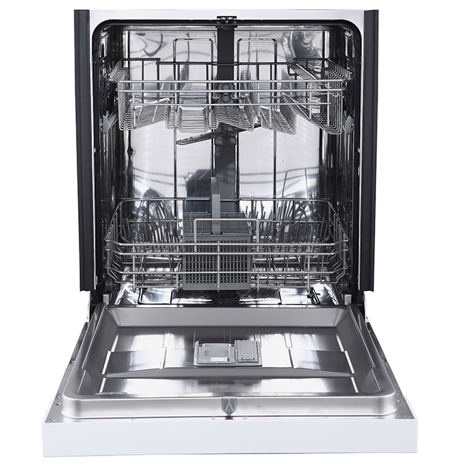 GE APPLIANCES BuiltIn Dishwasher with CleanSensor 24" White