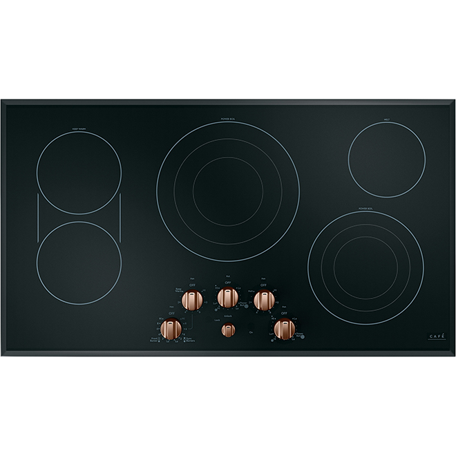 Boutons pour table de cuisson GE Café, cuivre brossé, 6 morceaux