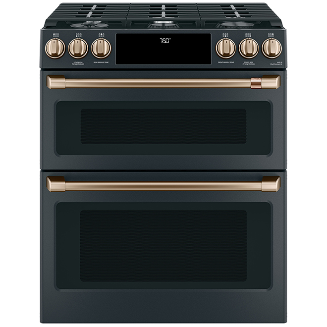 GE Café Gas Range Brushed Bronze Knobs and Handles