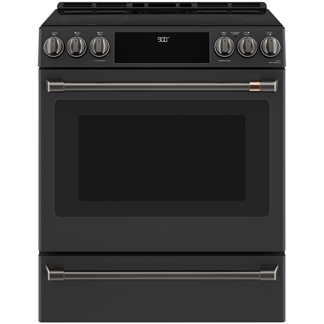 CAFE GE Café Black Brushed Finish Knobs and Handles for Kitchen Range