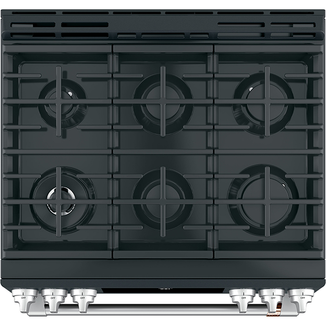 Café Matte Black 30-in Built-In 6 Burners Gas Range