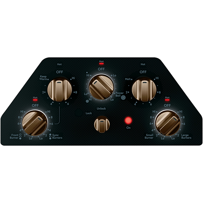 CAFE GE Café Electric Cooktop 5 Elements 30" Black/Bronze