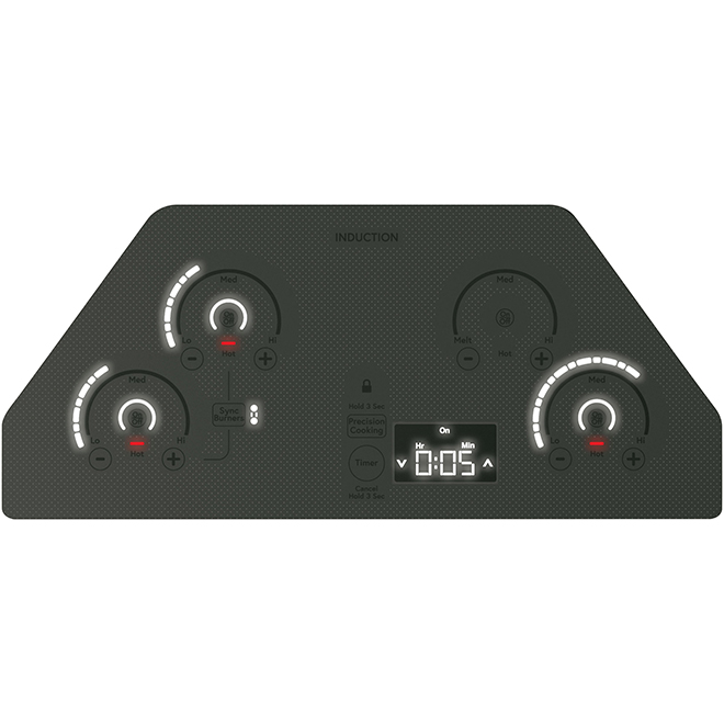 Café Induction Cooktop - 30-in - Dark Grey - Smart Touch Controls