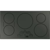 Café Induction Cooktop - 36-in - Dark Grey - 5 Elements - Smart Touch Controls
