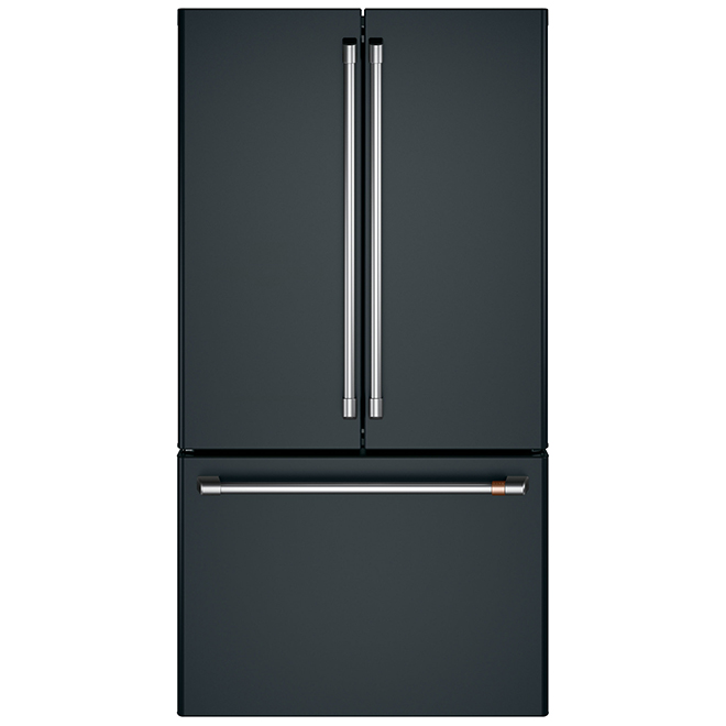 Café French Door Refrigerator - 36-in - 23.1-cu ft - Matte Black - ENERGY STAR®