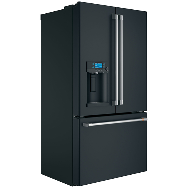 Café French Door Refrigerator - 36-in - 22.2-cu ft - Black Stainless Steel - ENERGY STAR®