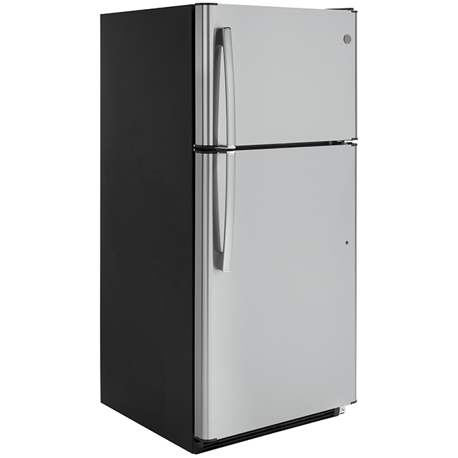 GE Top-Freezer Refrigerator - 30-in - 18.02-cu ft - Stainless Steel