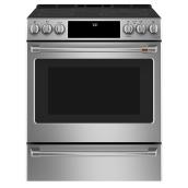 Cafe Convection Range Oven - Single Door - Stainless Steel - 30-in - Smart Technology