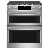 Café Smart 30-in Stainless Steel Double Oven Gas Range