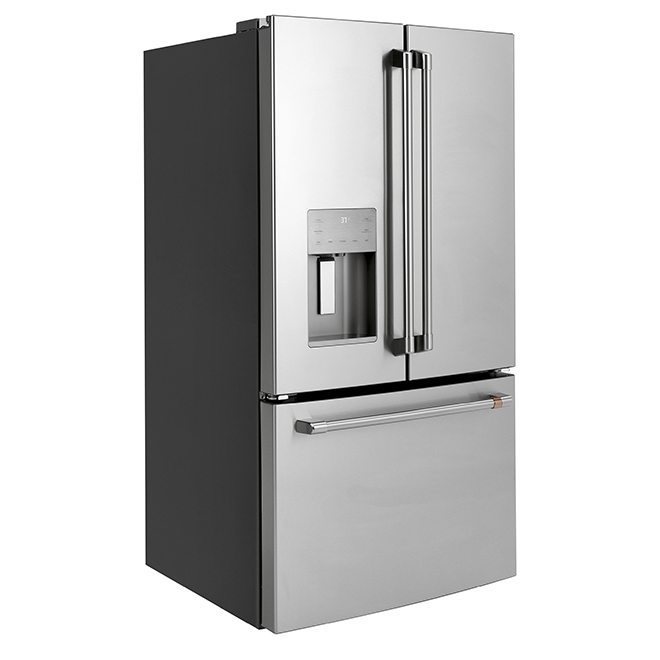 GE Café(TM) French-Door Refrigerator- 25.5 cu. ft.- Steel