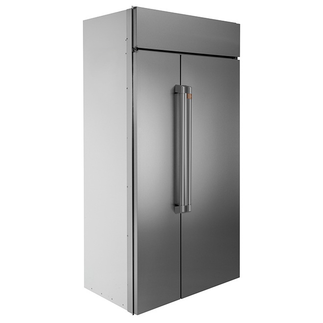 Café Built-In Side-by-Side Refrigerator - 25.2-cu ft - Stainless Steel - 42-in