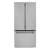 Café French Door Refrigerator - 18.6-cu ft- Stainless Steel - Energy Star